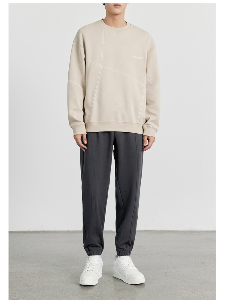 WOOG2005男装2024秋冬季新款抗皱束脚休闲裤男士卫裤运动裤 时尚舒适耐磨男士运动裤详情13