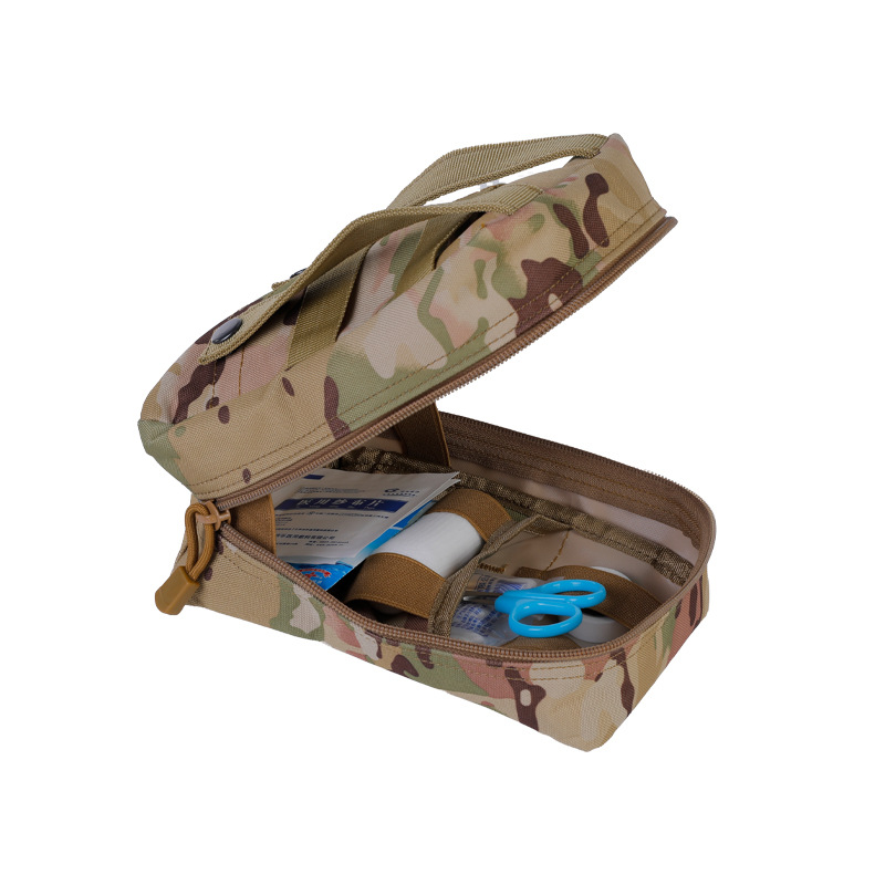 Cross-border EDC outdoor medical kit, first aid kit, life-saving storage waist bag, portable multi-functional camouflage car tactical bag pic 29