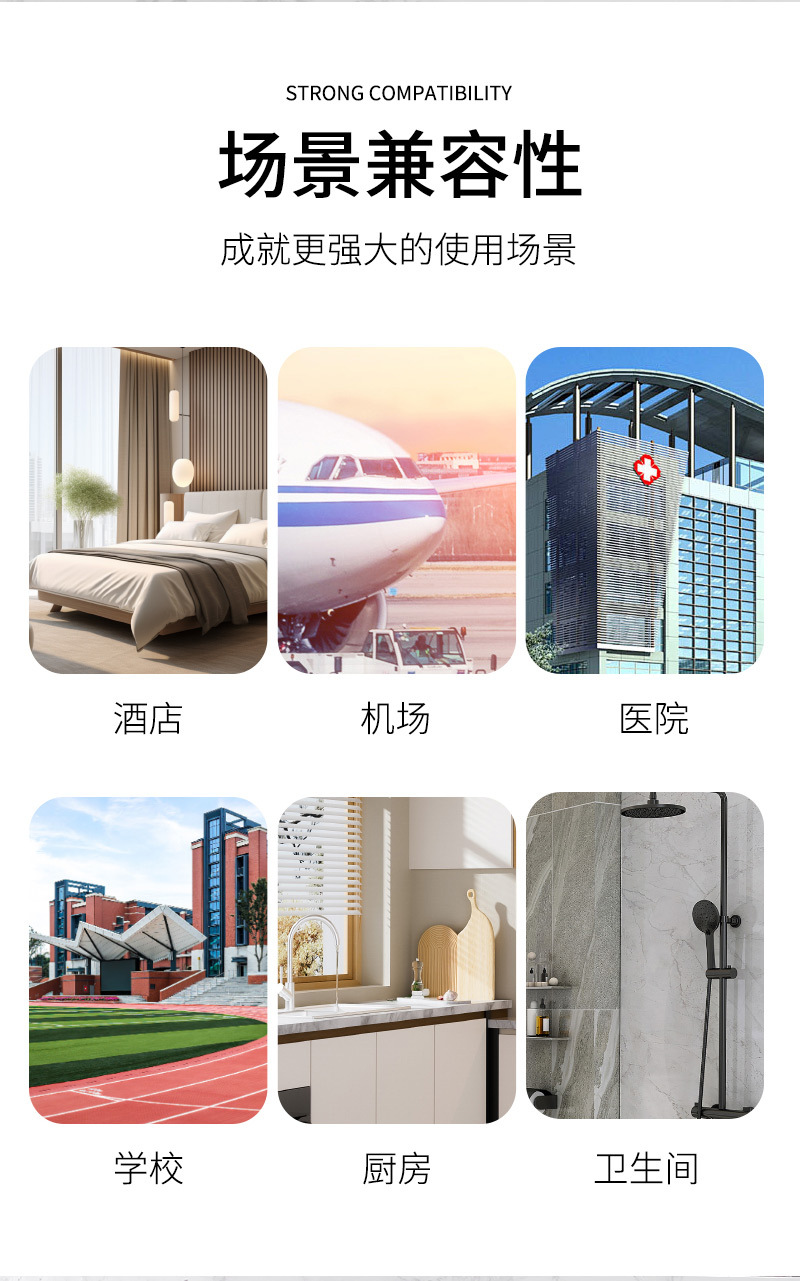 跨境厂家批发宾馆酒店壁挂式皂液器 家用大容量手动按压皂液器详情4