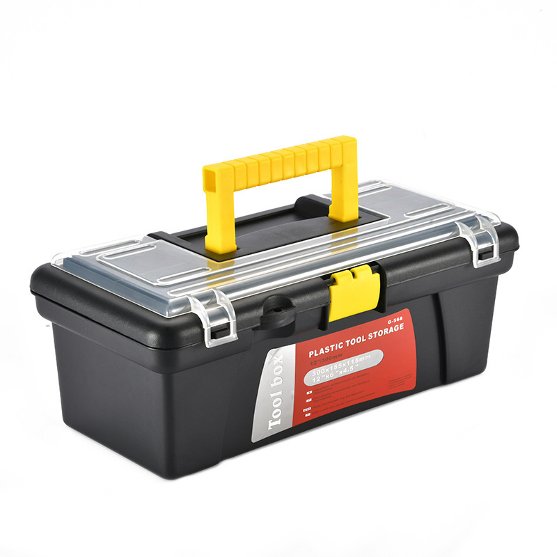Hardware toolbox, household multi-functional small industrial-grade storage box, portable electrician, vehicle-mounted plastic thickened small pic 39