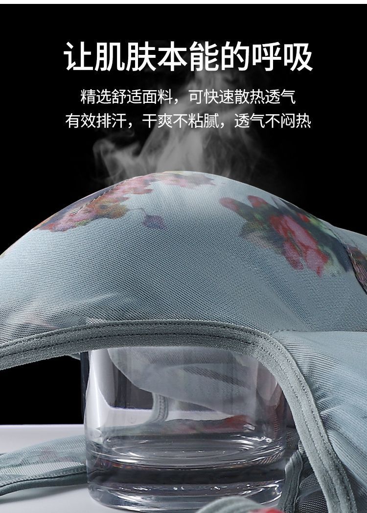 中老年妈妈内衣女士聚拢防下垂文胸罩无钢圈收副乳背心式运动抹胸详情9