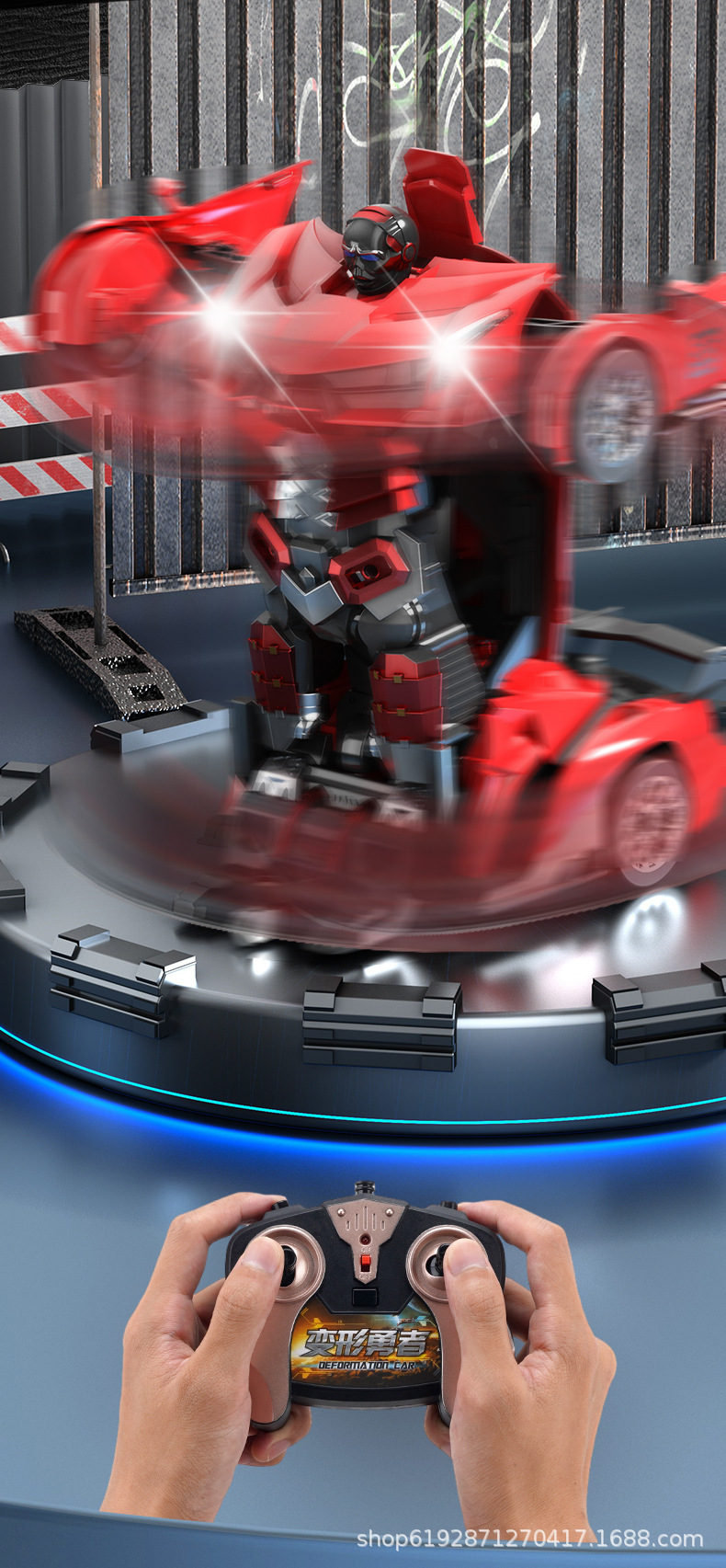 One-click transformation remote control car RC boy and child King Kong robot model toy car is selling well across the border on Amazon pic 7