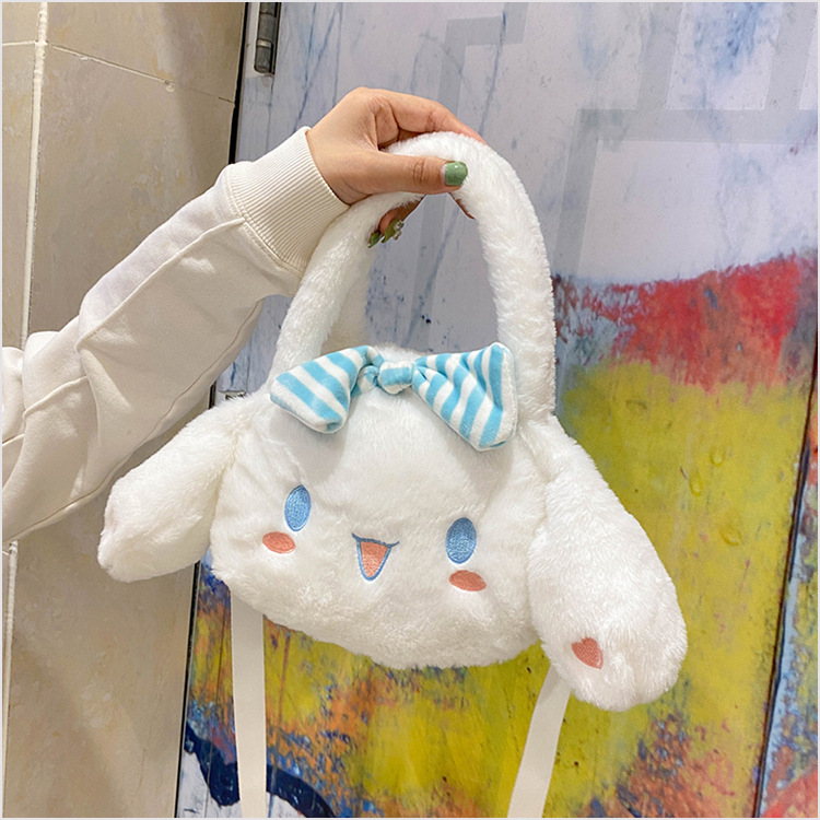 Japanese-style Instagram cute puppy cartoon plush bag, Korean-style soft girl single-shoulder crossbody bag, furry handbag pic 11