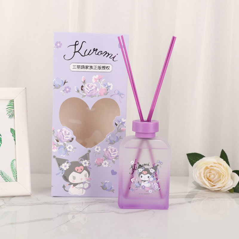 三丽鸥正版工厂批发居家卧室厕所祛味藤条香薰无火库洛米玉桂狗详情8