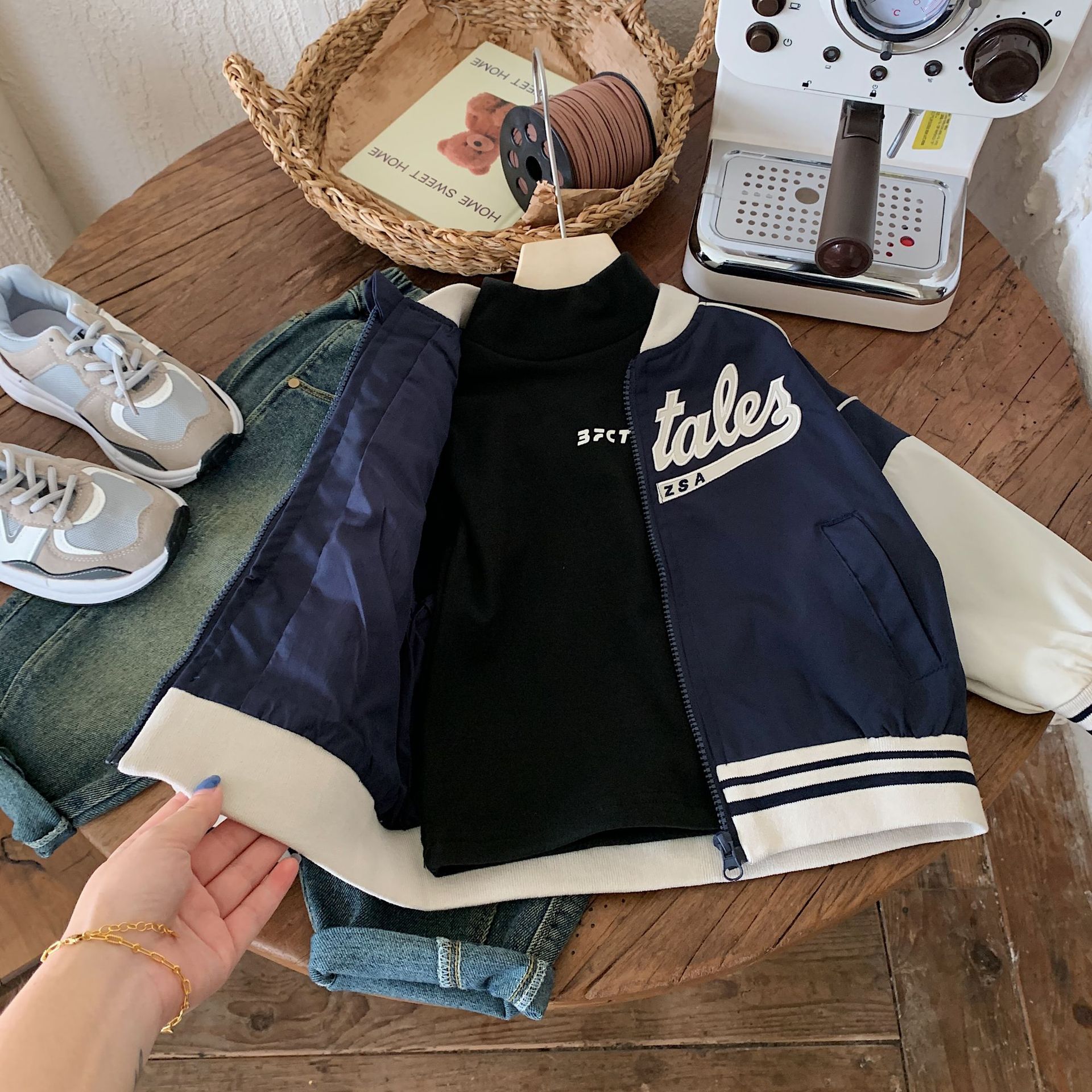 儿童秋季外套2025新款童装男童韩版棒球服拼色上衣宝宝休闲夹克潮详情12