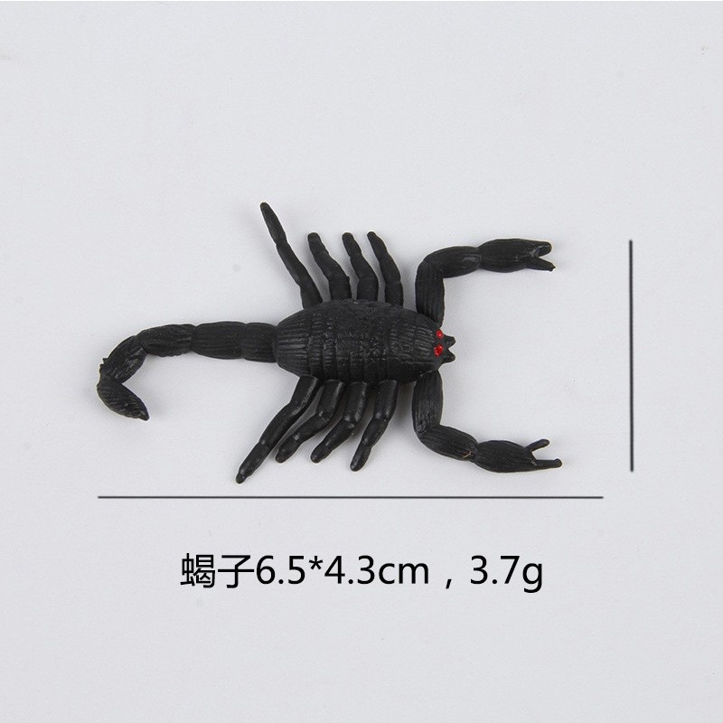 跨境新奇整人恶搞仿真黑蝎子蝙蝠老鼠蜘蛛万圣节整蛊塑胶玩具批发详情13