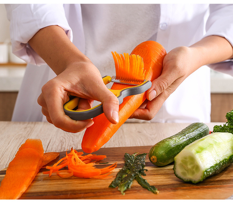 Stainless steel melon and vegetable grater, household multi-functional peeler, creative fruit peeler, kitchen small tools pic 8