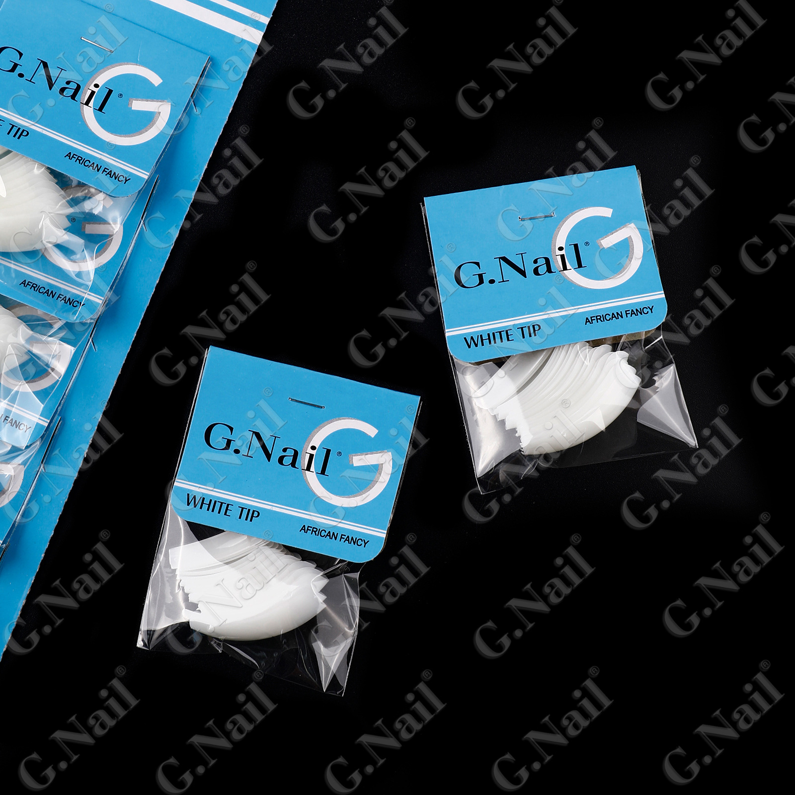 Gnail正品24包卡装美甲甲片自然色白色穿戴甲欧美假指甲甲片批发详情8