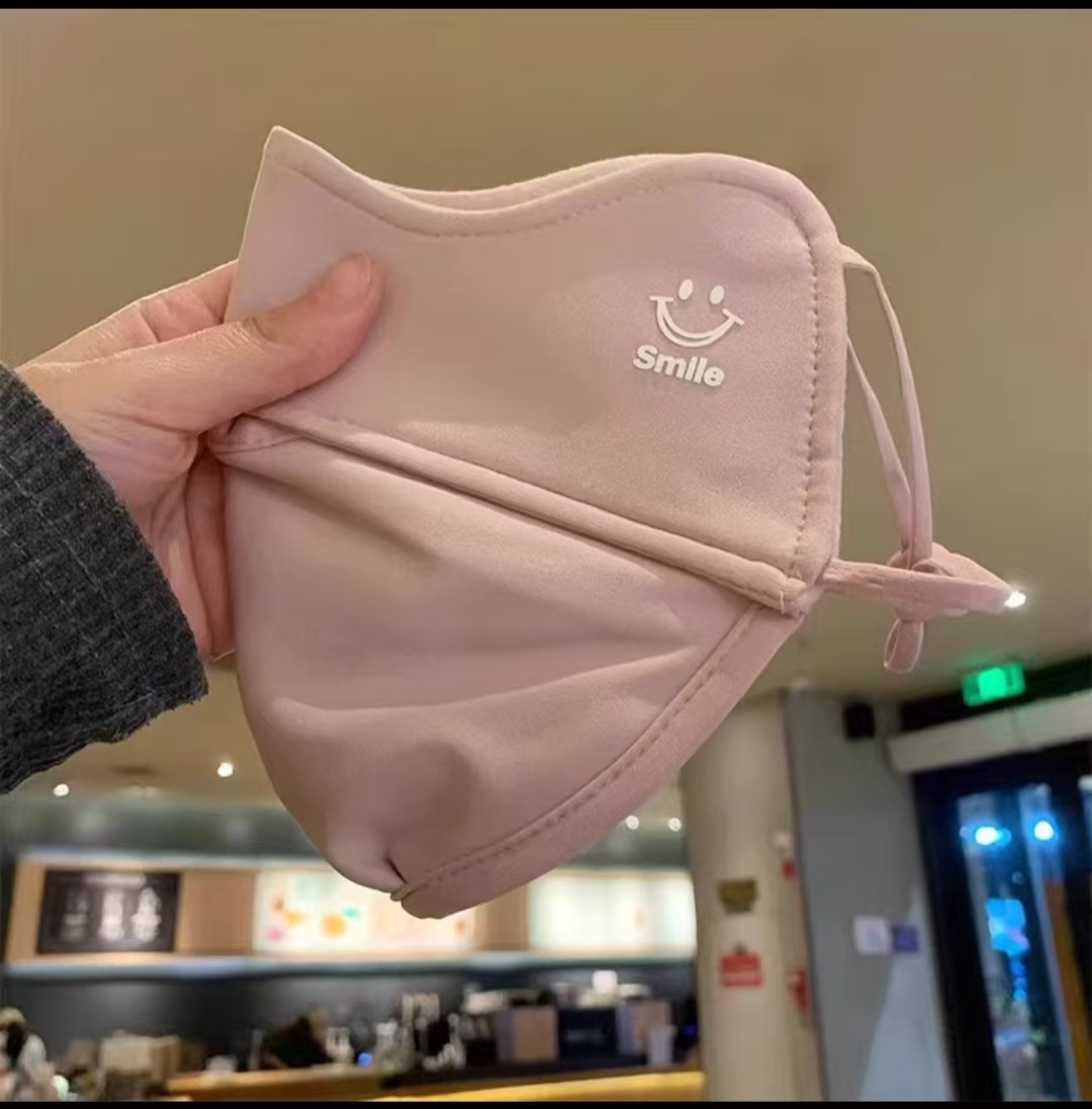 新款笑脸秋冬季加绒保暖口罩男女户外防寒防晒防风护脸骑行防雾详情4