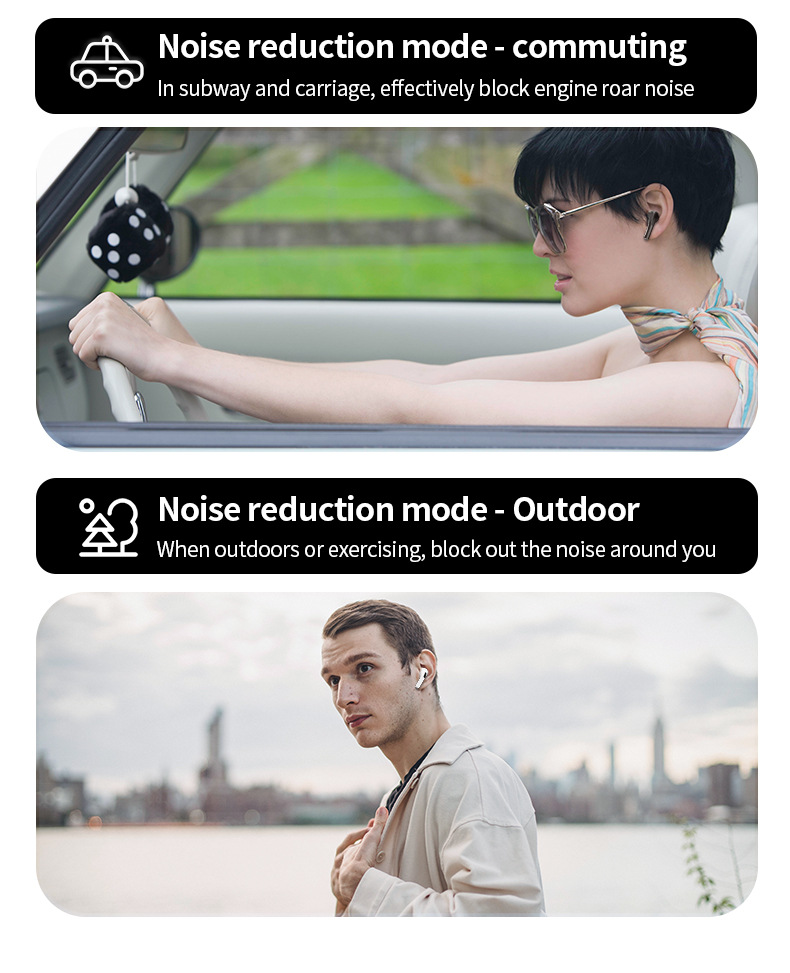 The new cross-border A9PRO Bluetooth headphones feature active noise cancellation, smart color screen and ultra-long battery life, making them true wireless Bluetooth headphones pic 7