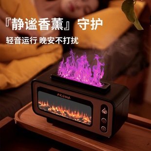 新款木纹加湿器厂家批发家用香薰炉室内摆件可加精油喷雾静谧加湿器详情5