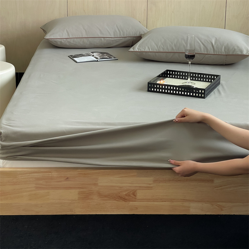 Long-staple cotton single item, all-cotton brushed quilt cover bed, simple pigment color pure cotton autumn and winter 1.8m bedding pic 190