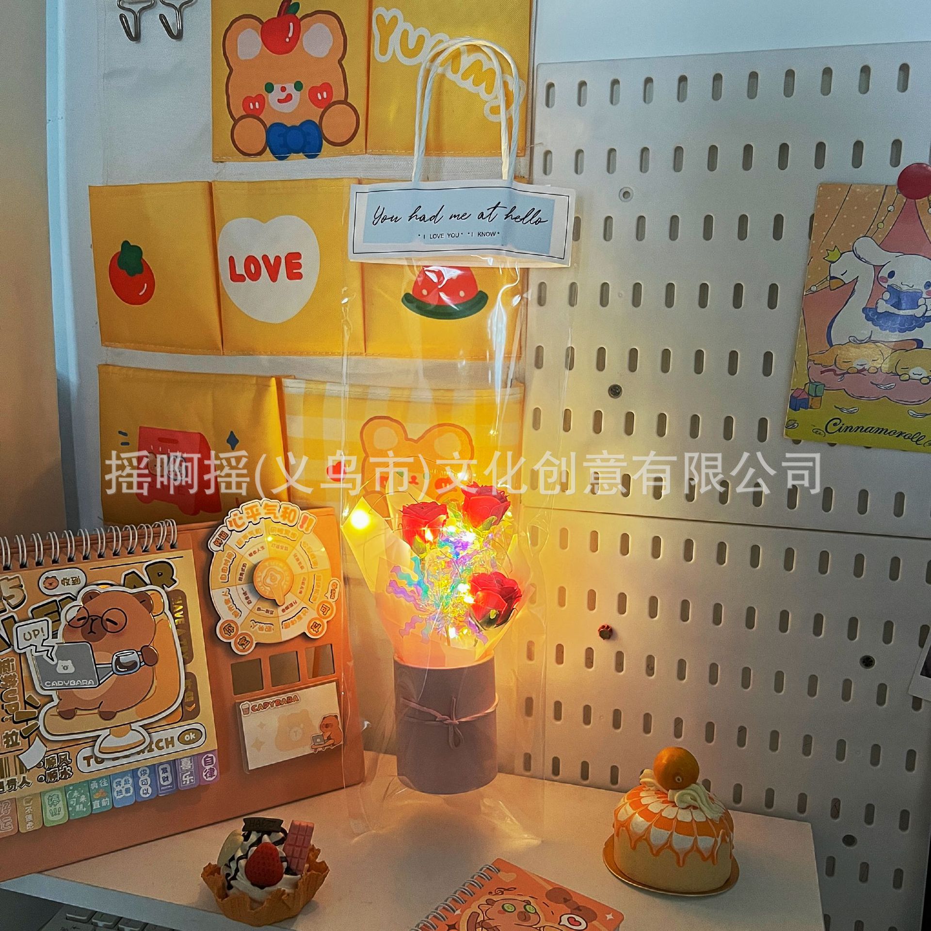 迷你玫瑰花束女神节礼物三八妇女节香皂花花束抱抱桶教师节礼物详情5