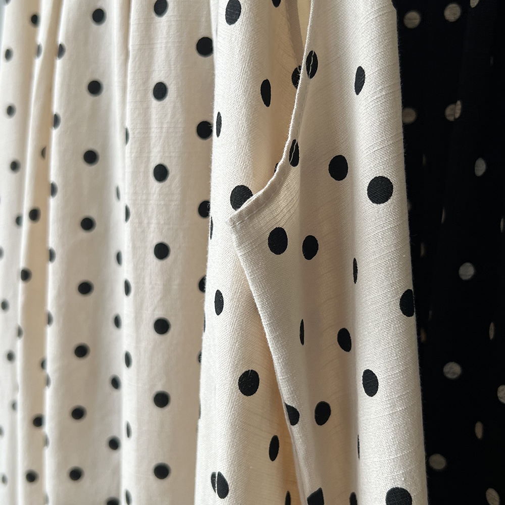 言双 波点无袖连衣裙2024夏季新款韩系圆领a字气质背心裙82016 pic 44