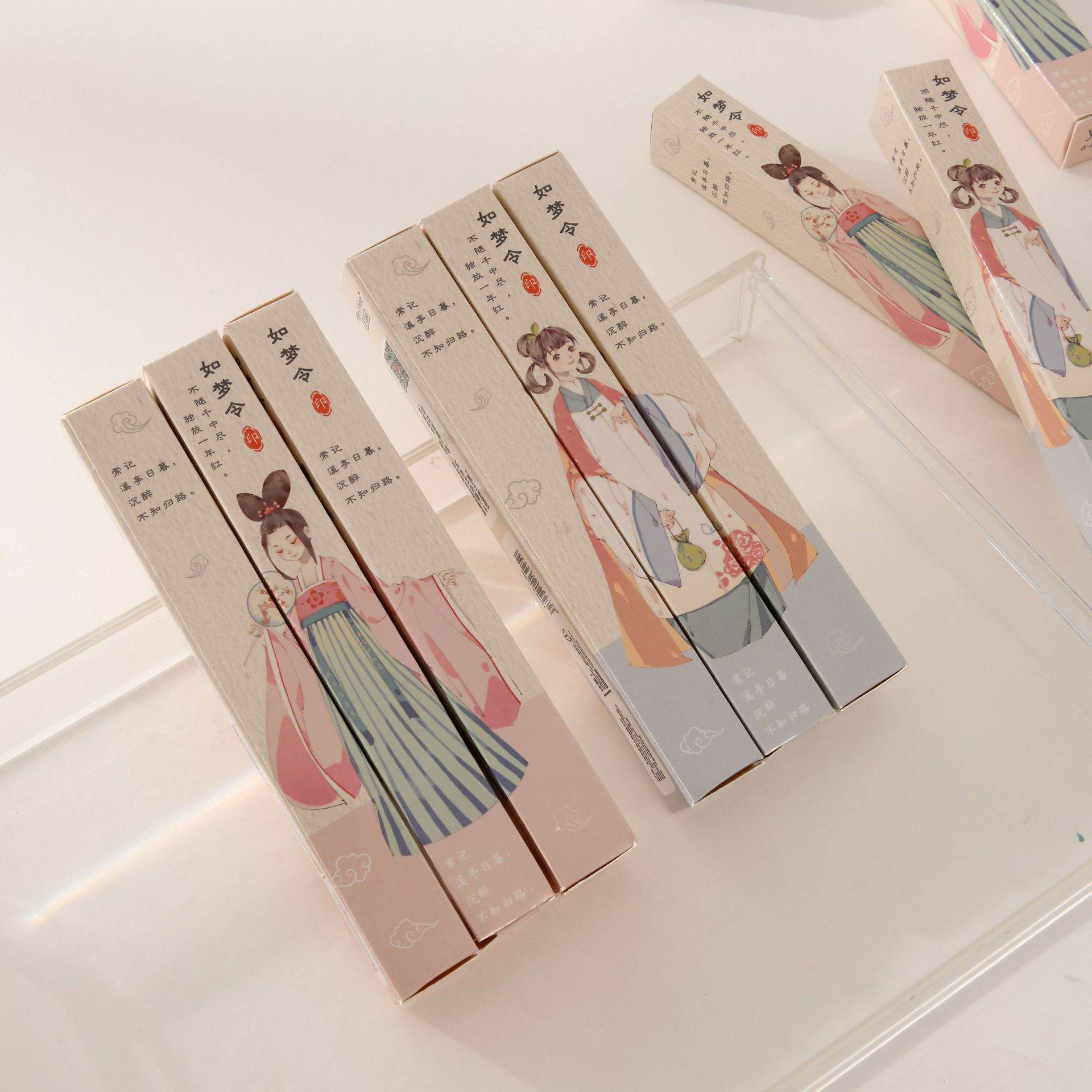 Chenxi Chinese-style blind box Gel pen, creative cartoon gel pen, 0.5mm, stationery for primary and secondary school students to start writing pic 7