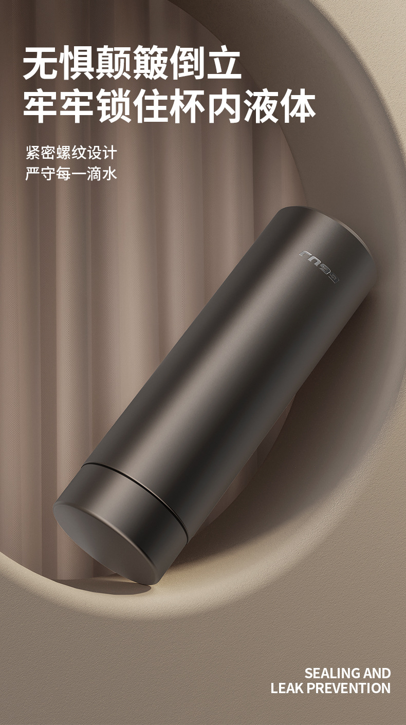 Titanium cups, high-end insulated water cups, business high-end insulated water cups, water cups with a light luxury and high-end feel, pure titanium insulated cups inside and out pic 15