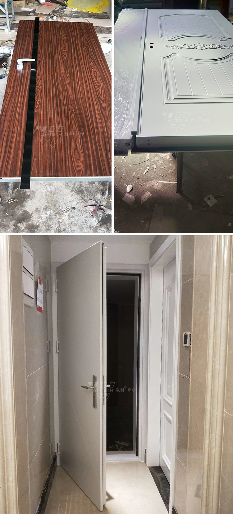 【 Specialized Production 】 Fireproof, environmentally friendly, solid wood soundproof and soundproof doors for live streaming rooms, bedrooms, recording studios pic 14