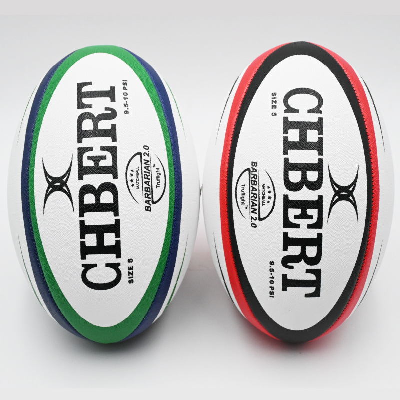 厂家定制英式橄榄球5号4号PU机缝触式PVC橡胶颗粒训练比赛rugby详情8