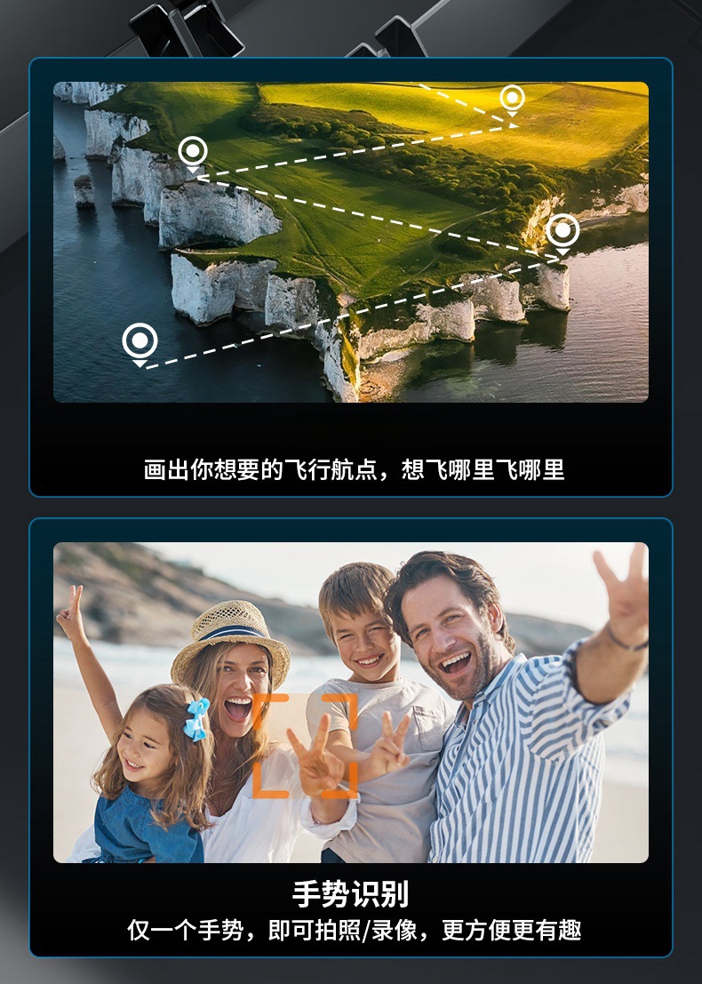 JS39跨境新品无人机带一键返航无刷电机高清屏幕航拍遥控飞机玩具详情16