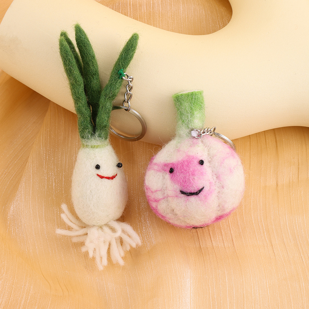 果蔬系列手工羊毛毡挂件高颜值玩偶挂饰小众包包可爱批发吉象详情2