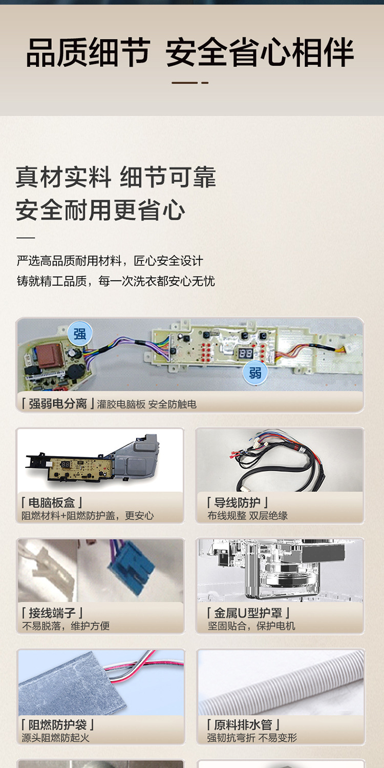 Haier/海尔 家用12kg波轮洗衣机变频直驱一级能效XQB120-BZ20E0详情31