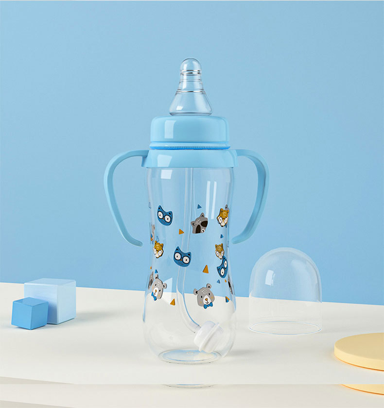 厂销宝宝PP带柄标口径奶瓶 250ml新生儿奶瓶防胀气防摔婴儿奶瓶详情11