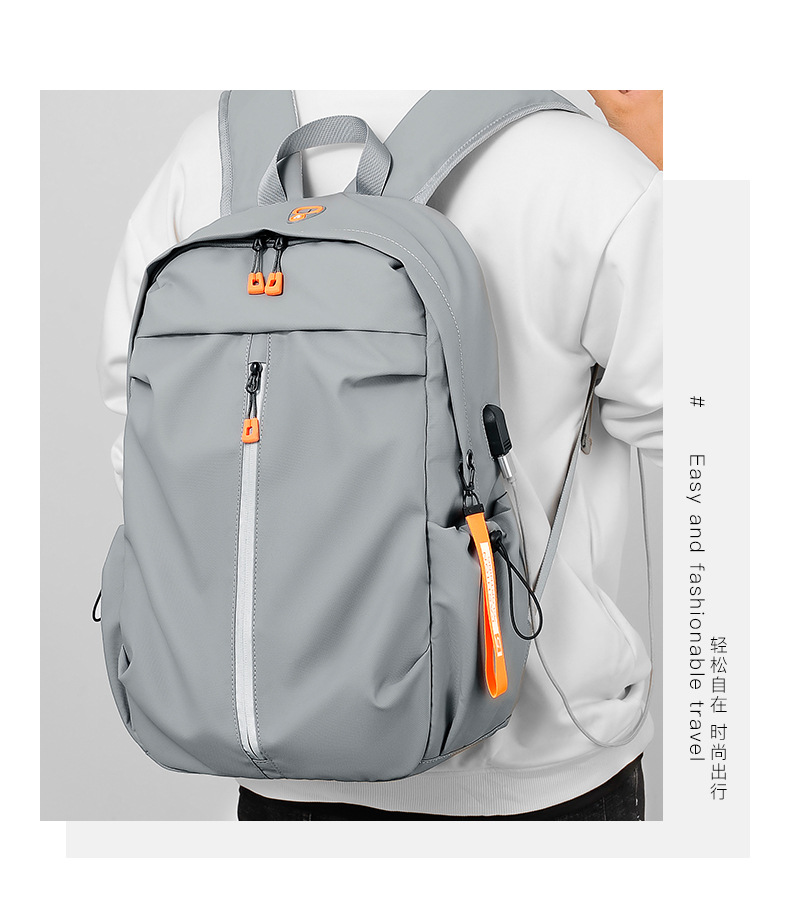 背包双肩包男款高级感休闲旅行双肩包定制LOGO礼品背包学生包休闲详情5