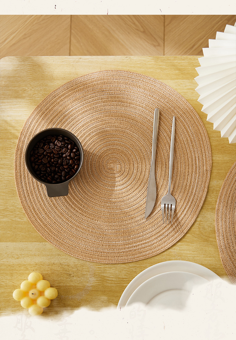 亚马逊北欧简约餐垫隔热防水餐厅桌垫家用杯子垫碗盘垫子防烫锅垫详情3