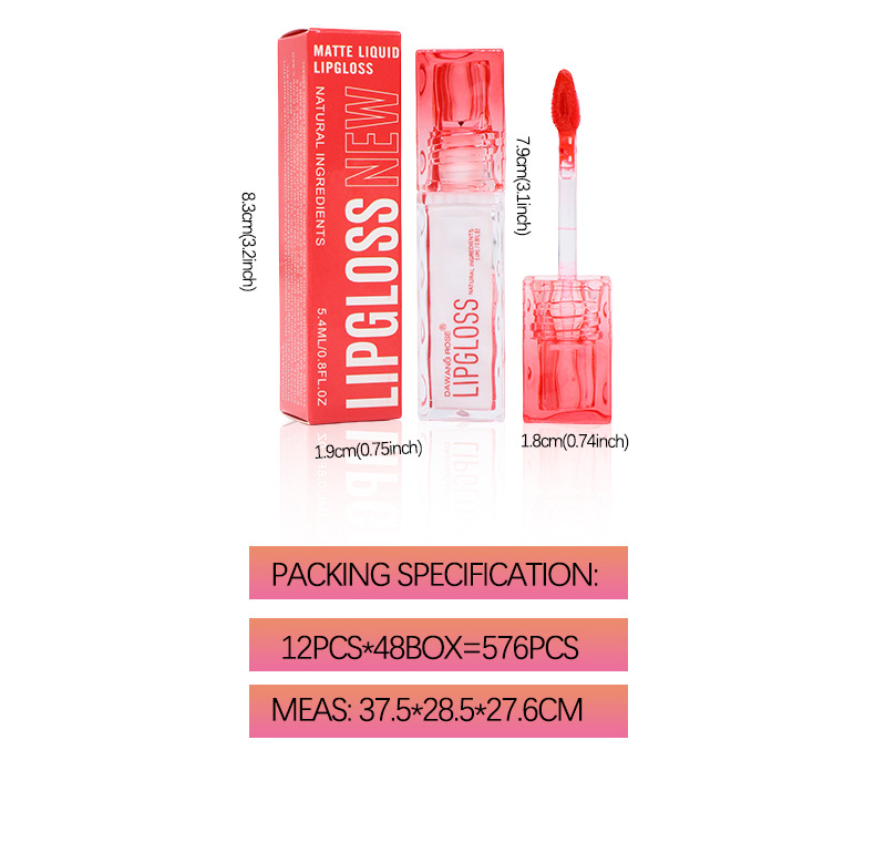Cross-border non-stick cup lip gloss Velvet matte nude color whitening blush waterproof long-lasting lip gloss cosmetic makeup pic 10
