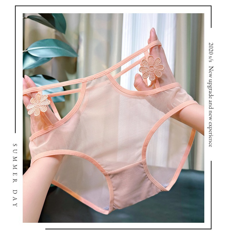 2025 New style pure Desire Breathable high-end sexy high-waisted seamless lace underpants for girls, seductive triangle pants for women pic 6