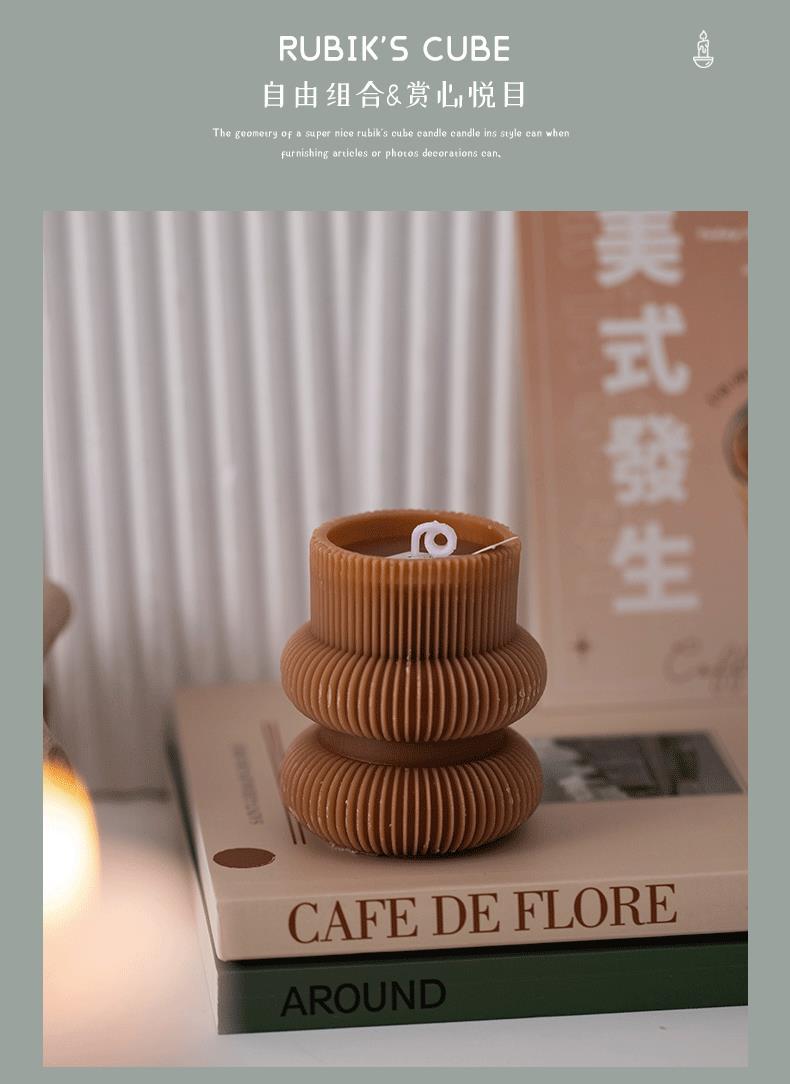 新款创意几何柱蜡香薰蜡烛跨境ins家居摆饰拍摄道具结婚伴手礼详情17