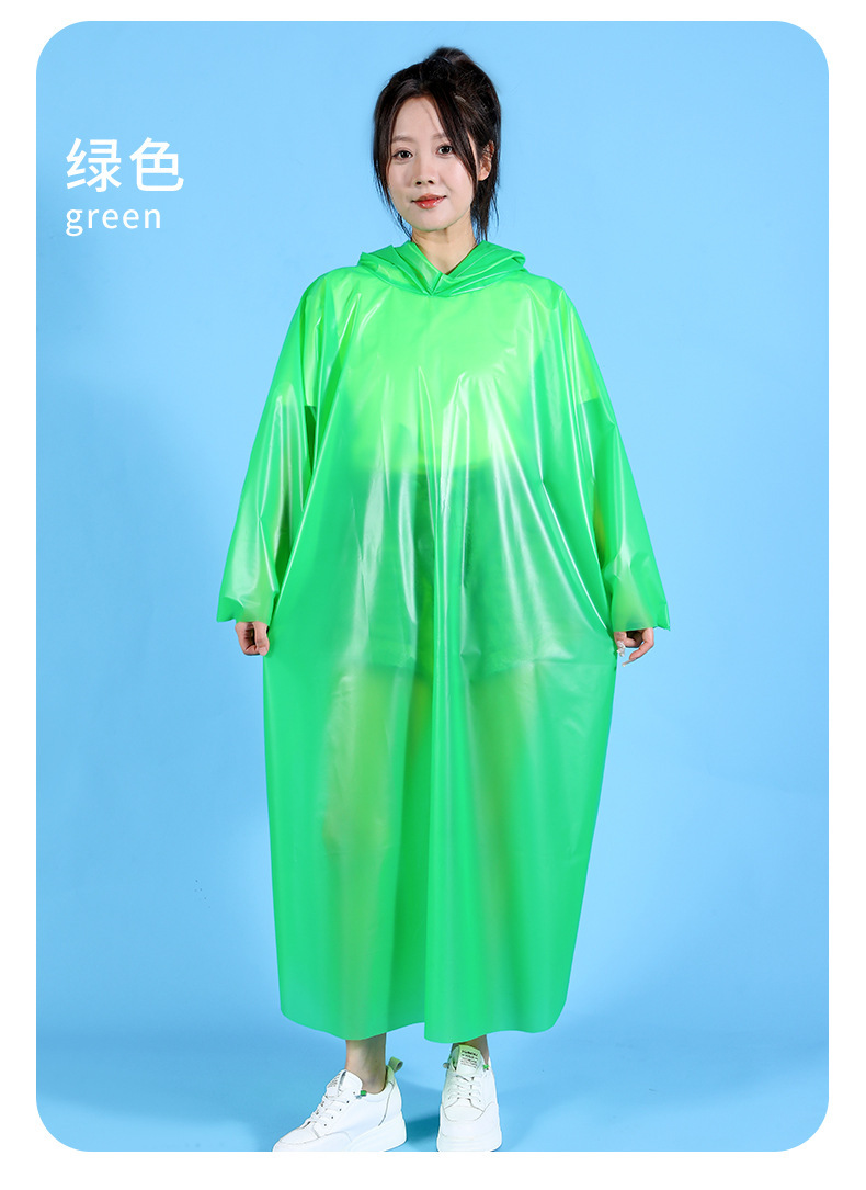 Thickened and lengthened disposable raincoat, explosion-proof rain travel one-piece raincoat, portable card, adult hiking and rafting raincoat pic 23