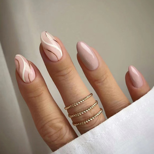 Wearable nail art pieces, artificial nail products, detachable, simple lemon ice transparent, popular online style Douyin nail art hair replacement pic 6