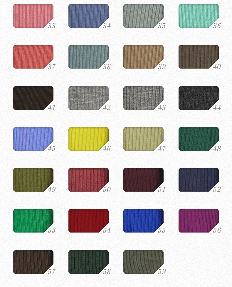 2*2 cotton ribbed elastic fabric 260g in stock for autumn and winter warm base layer and home wear ribbed fabric pic 6
