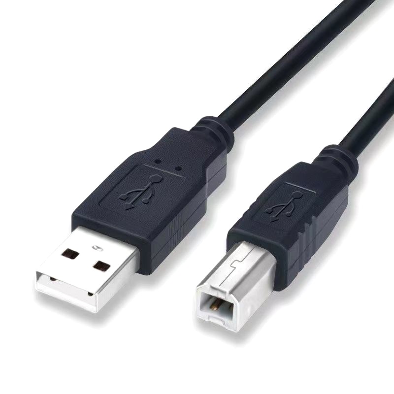 USB printing cable, black pure copper square port, high-speed 2.0 data, 1.5m, 3m, 5m with magnetic ring, with color packaging pic 6