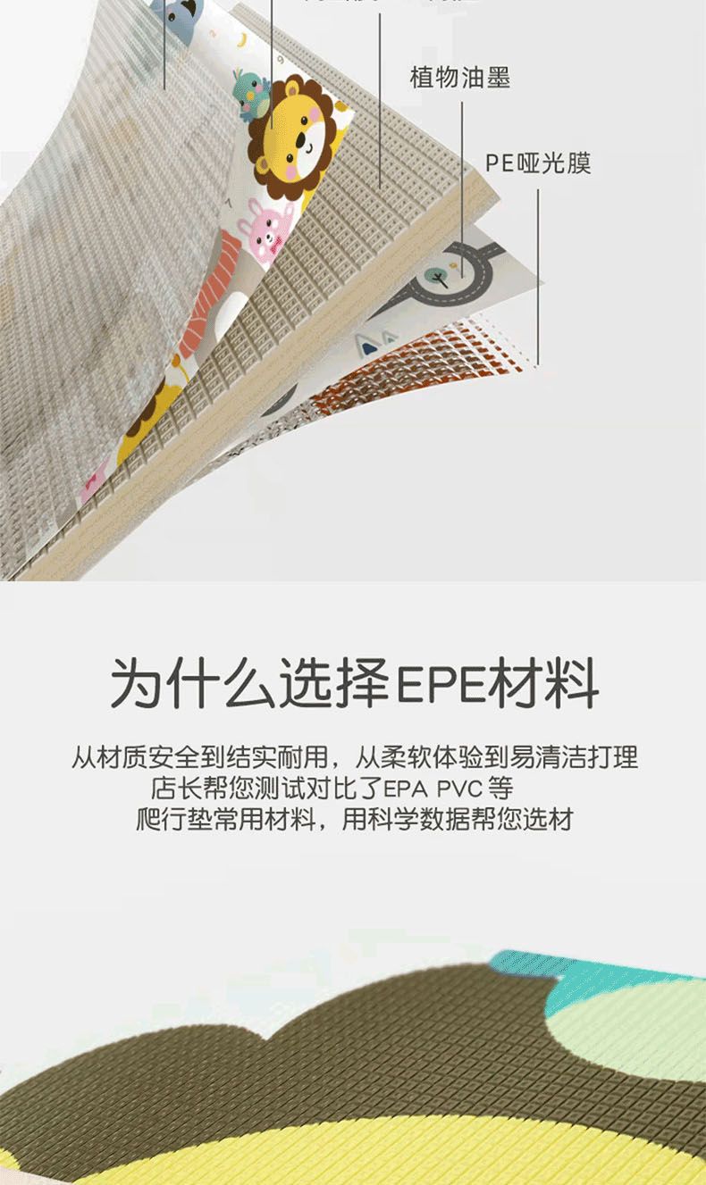 宝宝爬行地垫垫子加厚号爬行垫爬爬垫子儿童泡沫婴儿无甲醛软详情6
