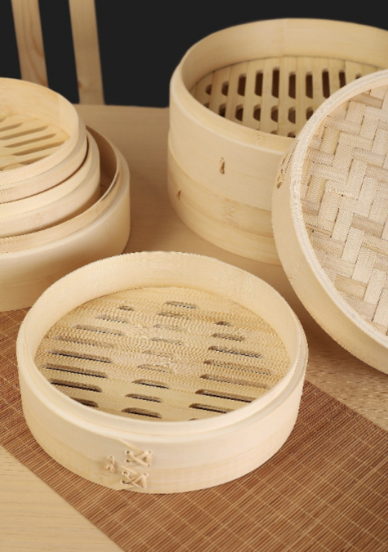 Bamboo steamers, bamboo steamers for steaming buns and dumplings, bulk wholesale, customizable sizes available pic 1