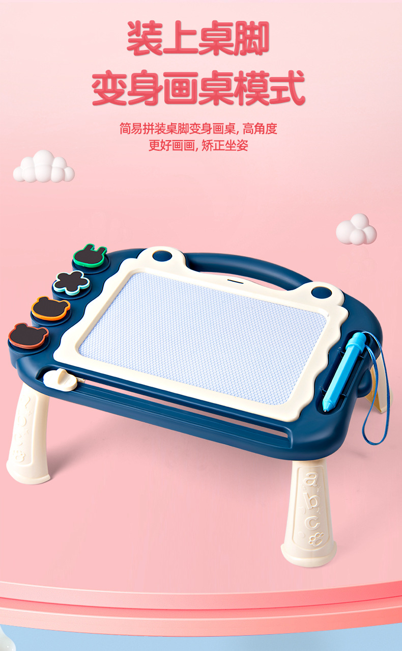 儿童磁性画板可爱写字板可消除宝宝画画板涂鸦板磁力绘画桌玩具详情6