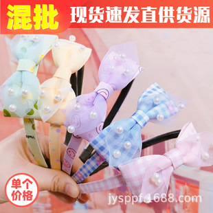 义乌地摊头发饰品2元文具店批发网红女宽边镶钻高颅顶发箍头箍G21详情33