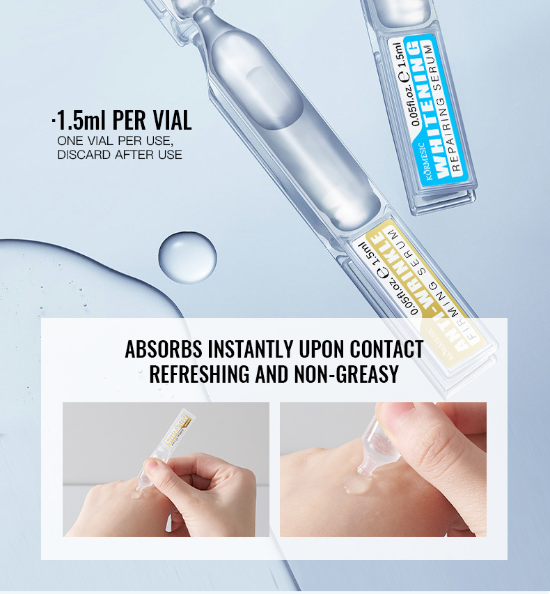 KORMESIC全英文护肤次抛精华液Disposable serum跨境外贸厂家批发详情8