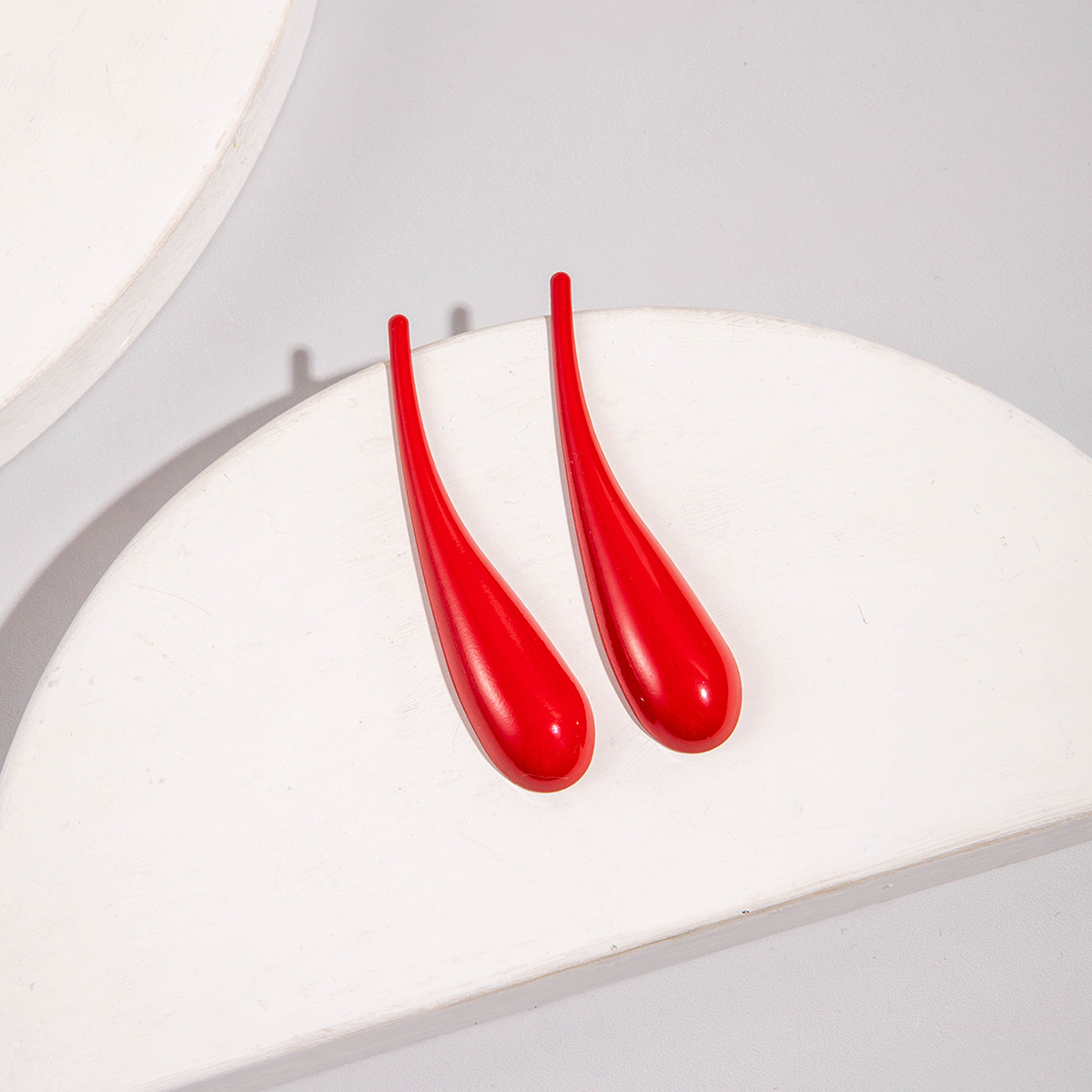 欧美跨境金色八字麻花大水滴铁质耳环设计感几何方形扭纹耳坠耳饰详情18