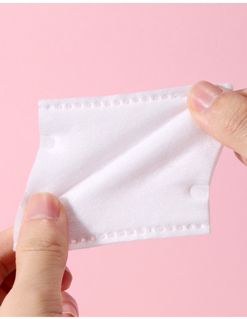 LMLTOP 加大尺寸夹心化妆棉160片装 XL加厚卸妆湿敷棉片 SY497详情12