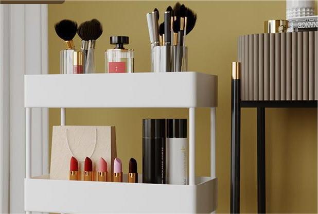 亚马逊双层厨房客厅台面收纳架调料储物架省空间整理用具桌面置物架详情10