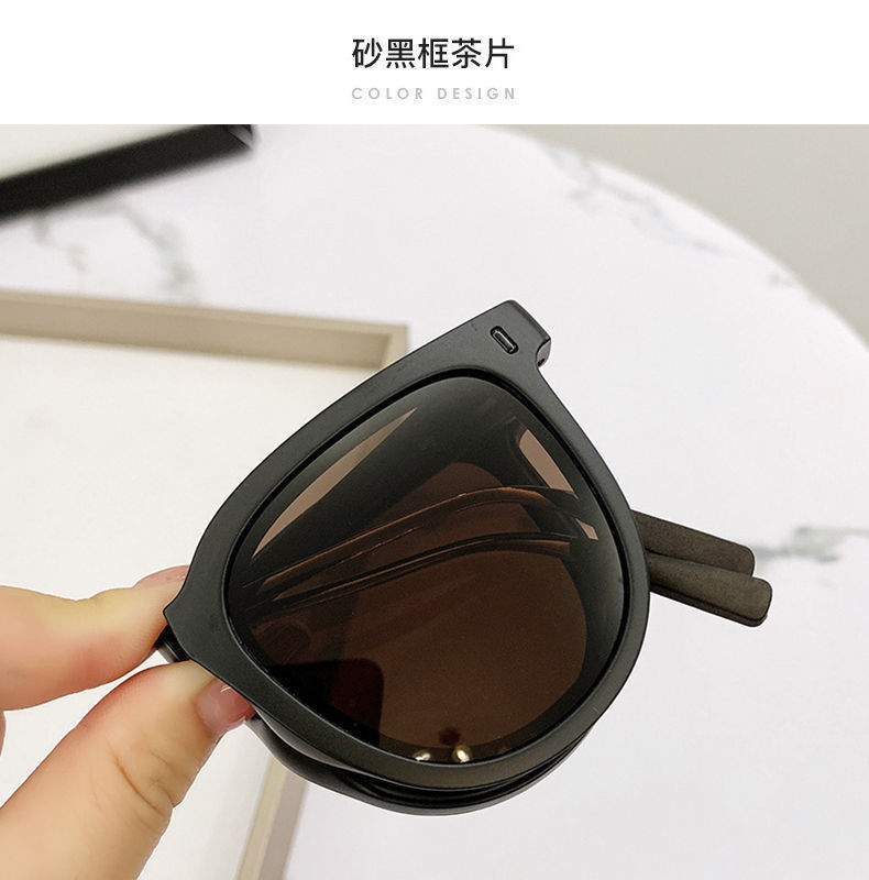 网红折叠墨镜女高级感户外防晒太阳镜男开车专用墨镜防紫外线强光详情31