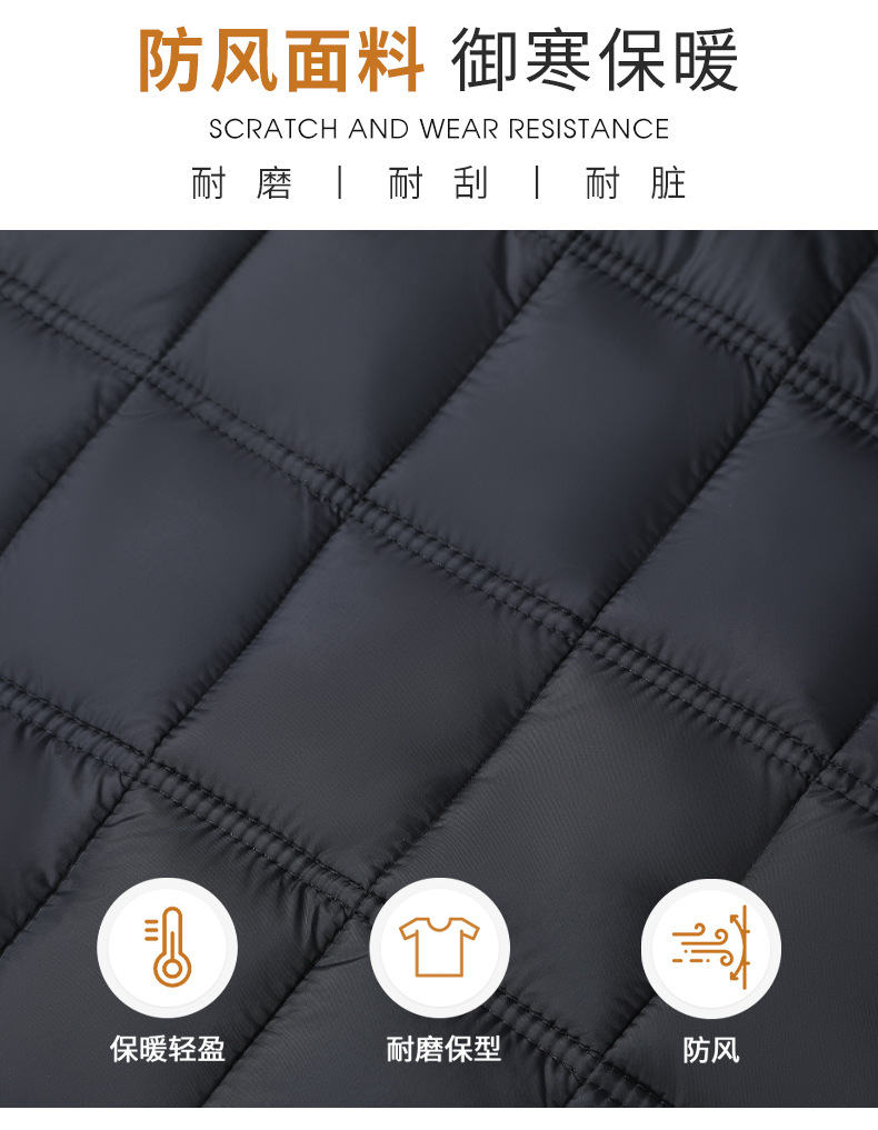 中老年男士棉衣羽绒棉爸爸棉衣加厚外套老人内胆棉服爷爷内穿冬装详情5