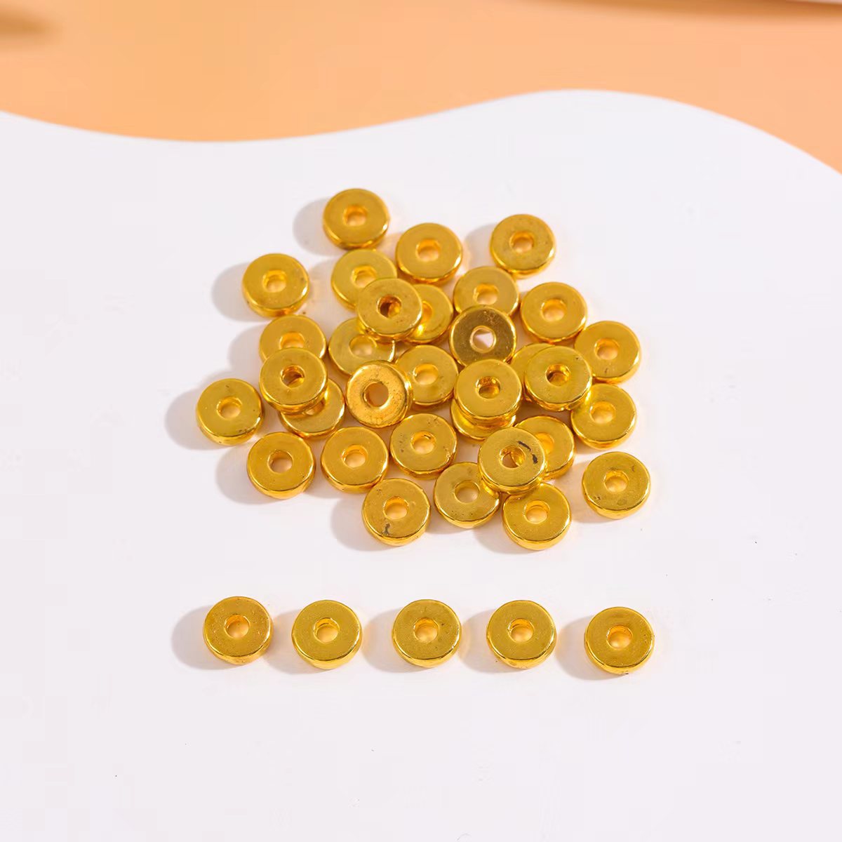 DIY合金隔片 手工材料手链 文玩饰品配件厂家直销 多颜色可选详情4