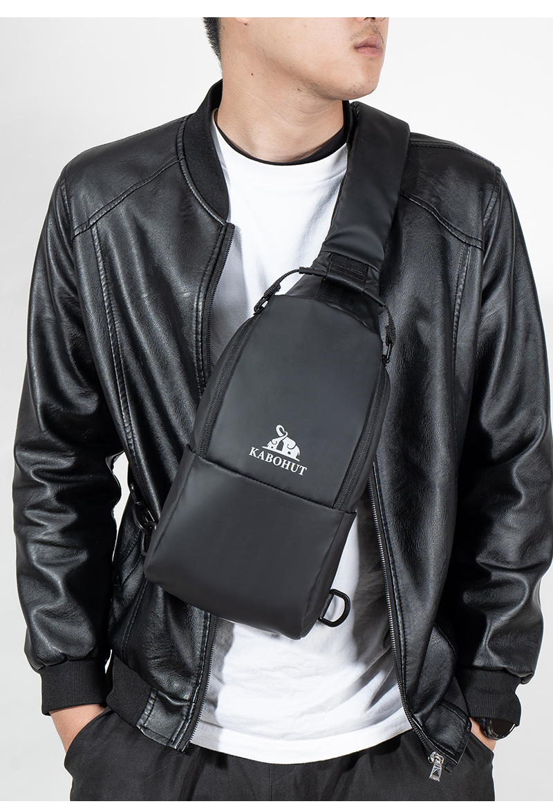 ins trendy brand chest bag for men, casual Japanese single-shoulder bag for men, small backpack for men, trendy crossbody bag for men, new waist bag for men pic 6