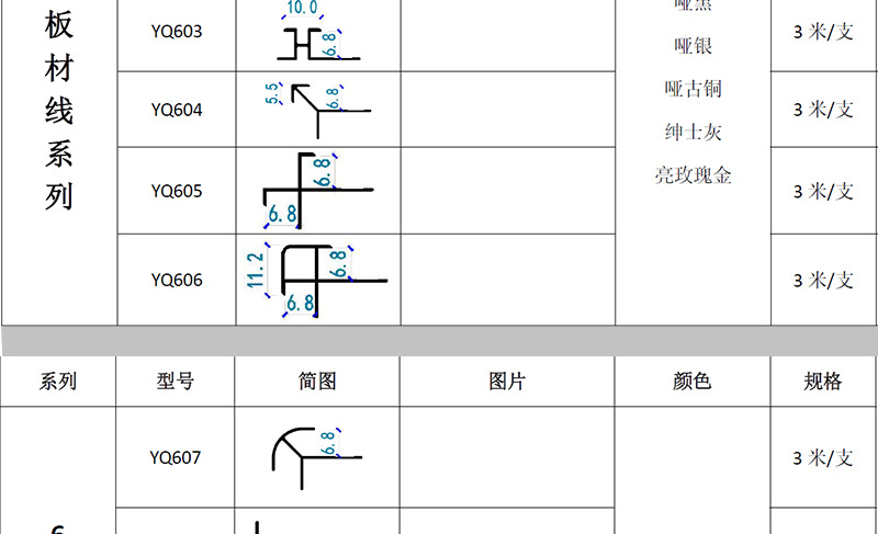 绿生装饰   铝合金收边条卡8.3CM工字线护墙板工字条金属卡条灯带装饰线碳晶板木饰面收口条  绿生装饰新材料详情10