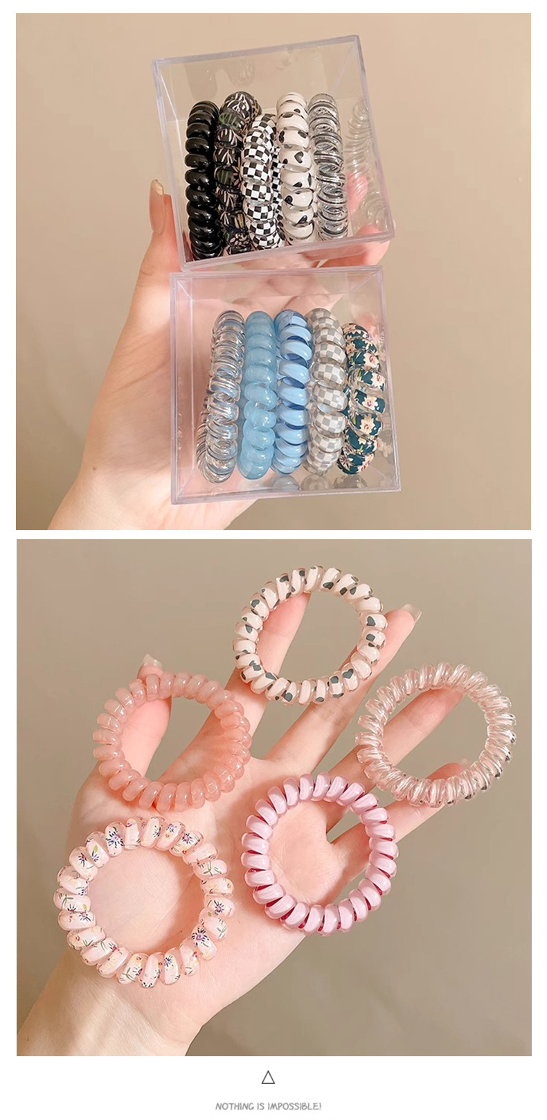 高级感电话线发圈女生扎发发绳高弹力耐用橡皮筋2025新款头绳发饰详情16