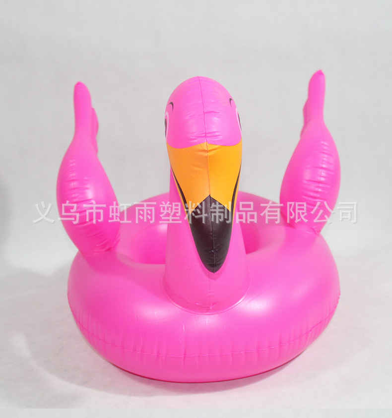 火烈鸟艇水上充气儿童玩具座圈带翅膀防侧翻游泳圈婴儿坐圈批发详情4